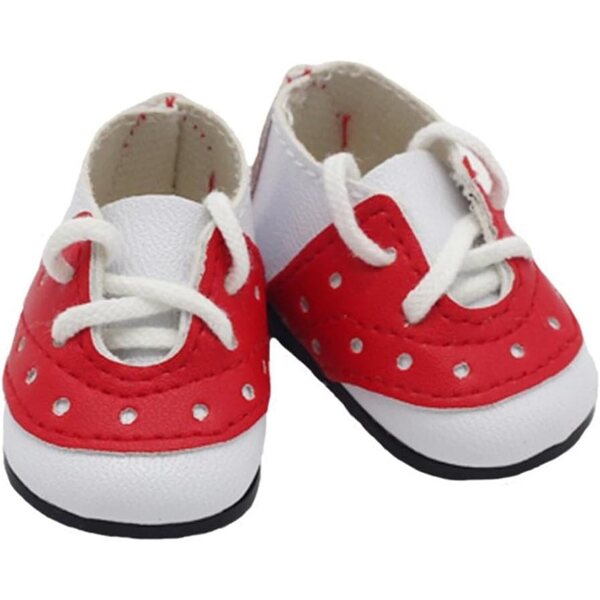 Scarpe da Ginnastica Rosse per Bambole 14 Pollici, Accessori Casual di Alta Qualità