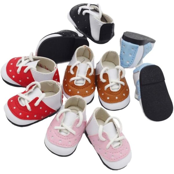 Scarpe da Ginnastica Rosse per Bambole 14 Pollici, Accessori Casual di Alta Qualità