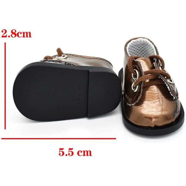 Rosa Baumwoll-Schnürschuhe für 14-Zoll-Puppen, Uteruik-Qualitätszubehör