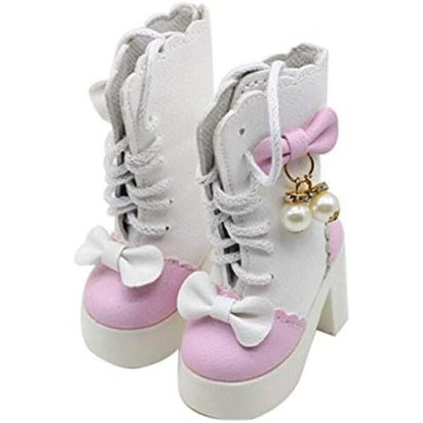 High-Heel-Stiefel für 60 cm große 1/3-BJD-Puppen – hochwertige Schnürschuhe