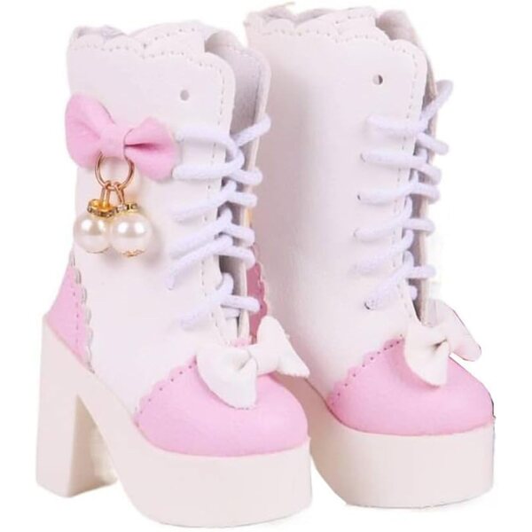 High-Heel-Stiefel für 60 cm große 1/3-BJD-Puppen – hochwertige Schnürschuhe