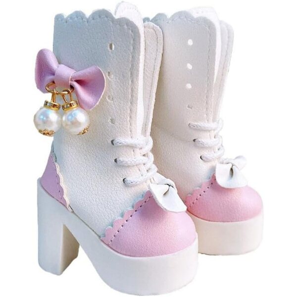 High-Heel-Stiefel für 60 cm große 1/3-BJD-Puppen – hochwertige Schnürschuhe