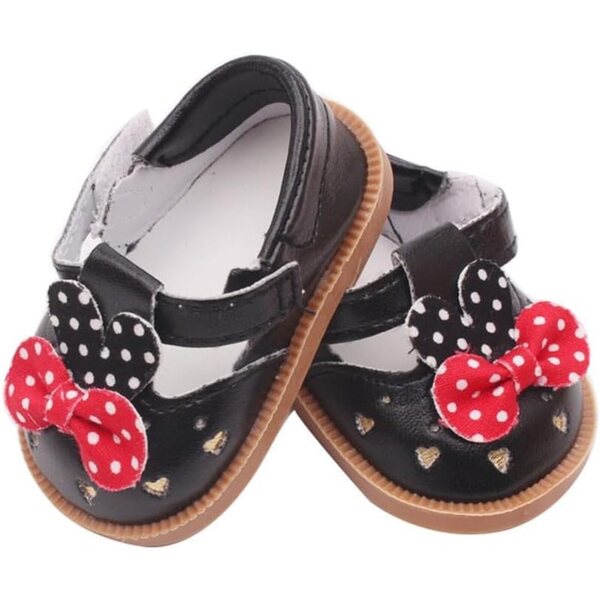 Lederschuhe mit Schleife für 46 cm Puppe – Freizeitaccessoires Uteruik