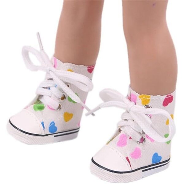 Hohe Canvas-Schuhe für 14-Zoll-Puppen – langlebige, hochwertige Schuhe