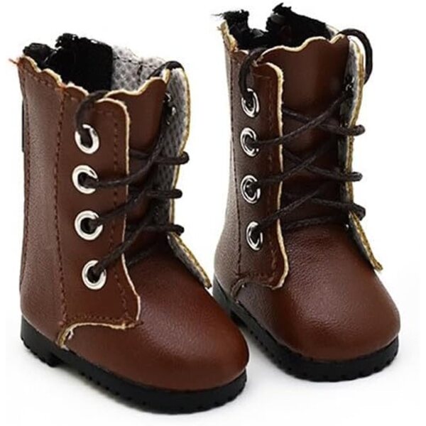 Braune Stiefel für BJD 1/6 30cm Puppe – Schnürschuhe Kostümzubehör