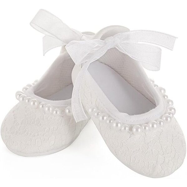 Scarpe bianche con lacci per bambola 46 cm, accessorio casual Uteruik