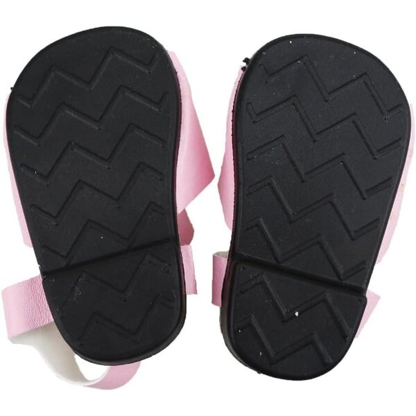 Sandali rosa per bambole 46 cm - Scarpe di qualità per bambole da 18 pollici
