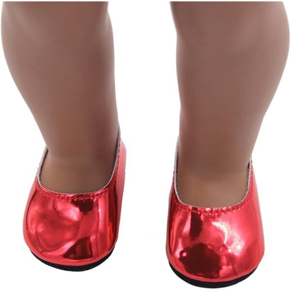 Flache Schuhe für 18-Zoll-Uteruik-Puppen, lässiges Kostümzubehör, 46 cm