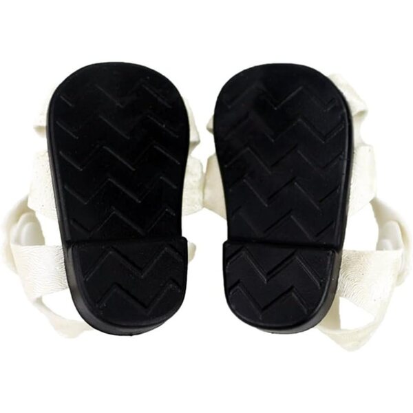 Sandali Bianchi per Bambola 46 cm - Scarpe Resistenti e Eleganti per Bambola Americana