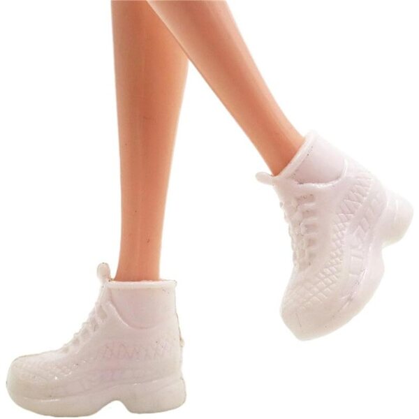 Scarpe da Ginnastica Bianche per Bambole 30 cm - Accessorio Moda Uteruik