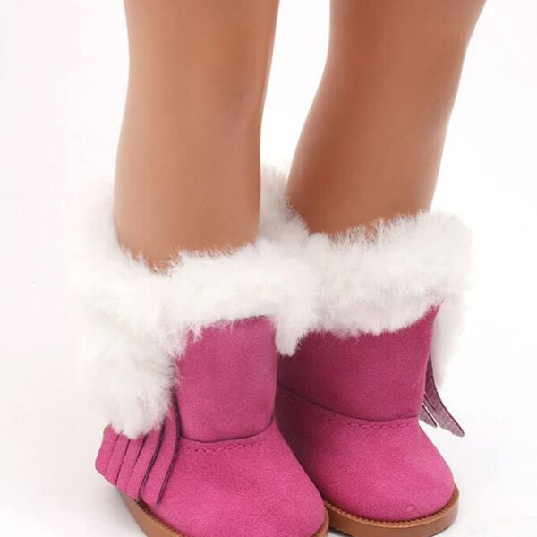Winterstiefel für 18-Zoll-Puppen, modische und dekorative Schneestiefel