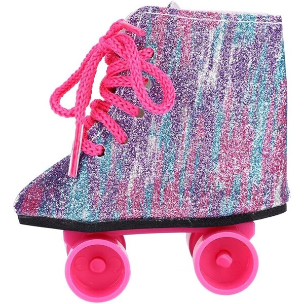 Scarpe Skate per Bambole 18 Pollici | Pattini a Rotelle Rosa e Colorati Trendy