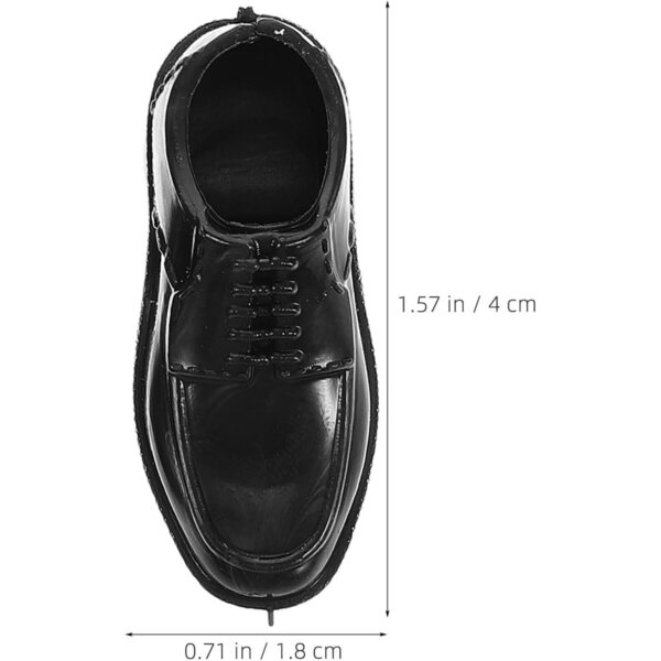 Eringogo 114 paia scarpe miniatura nere per action figure 11 pollici - accessori casa delle bambole