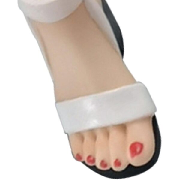 1/6 Miniatur-High-Heels-Schuhe für 12-Zoll-Puppen – elegantes Weiß