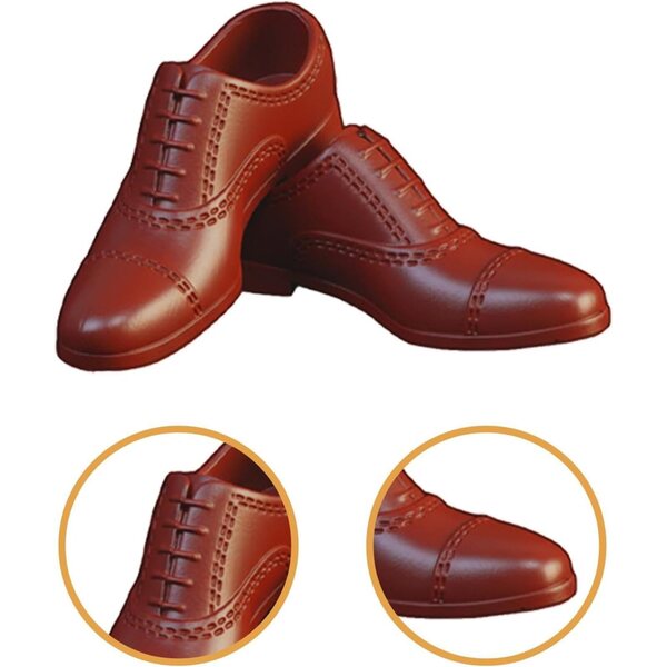 1/6 braune Puppenschuhe für männliche Actionfiguren – realistisches und langlebiges Design