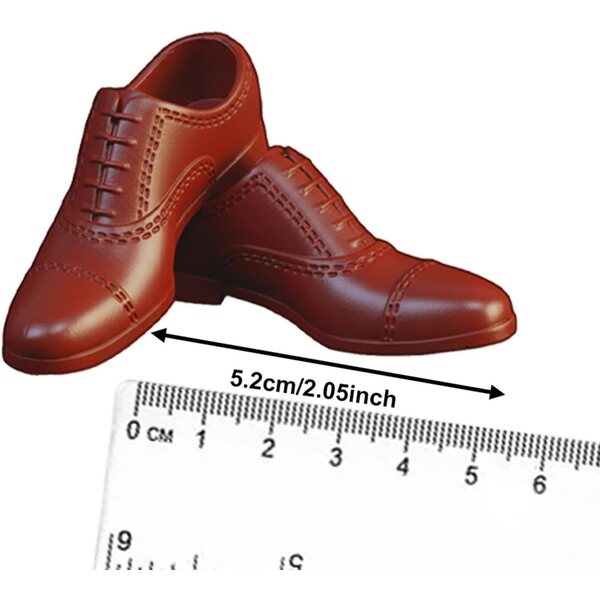 1/6 braune Puppenschuhe für männliche Actionfiguren – realistisches und langlebiges Design