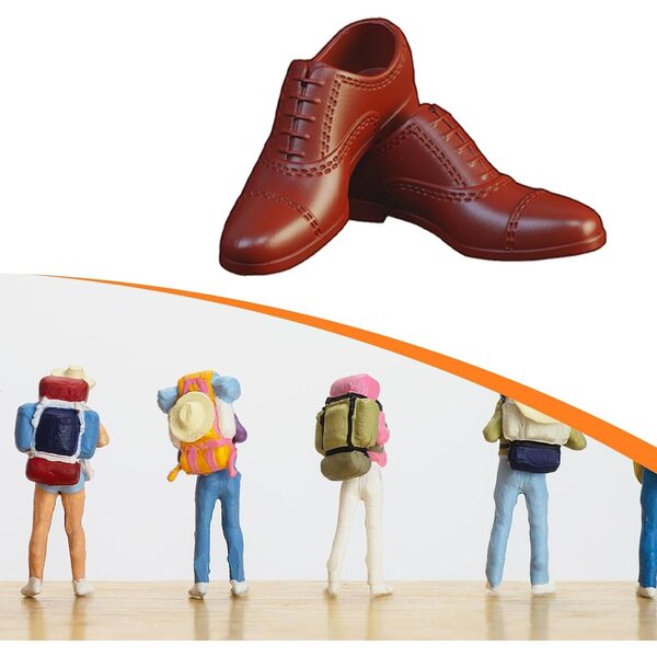 1/6 braune Puppenschuhe für männliche Actionfiguren – realistisches und langlebiges Design