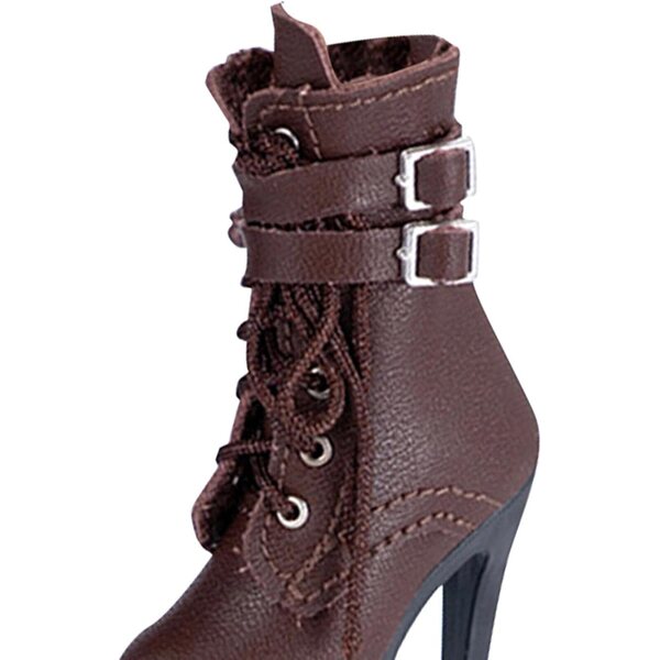 1:6 High Heel Stiefel für 12 Zoll Actionfigur Braunes Puppenzubehör