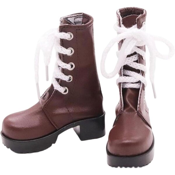 Braune PU-Stiefel für 1/3 Puppen – Schuhe für 24 cm große Actionfiguren
