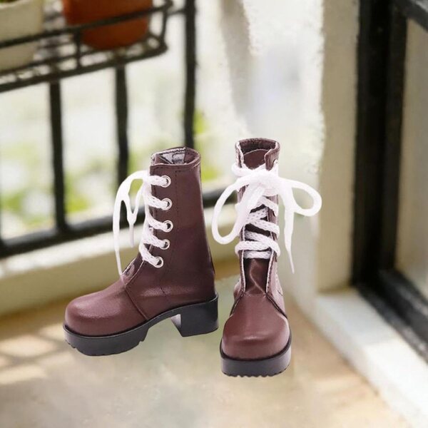 Braune PU-Stiefel für 1/3 Puppen – Schuhe für 24 cm große Actionfiguren