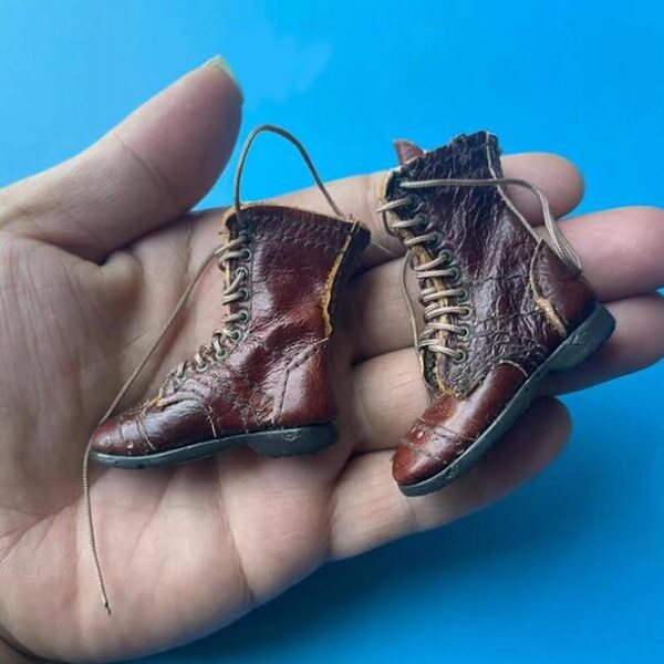 PU-Lederschuhe für 1/6 Actionfigur US 101st Airborne – 12-Zoll-Männerstiefel