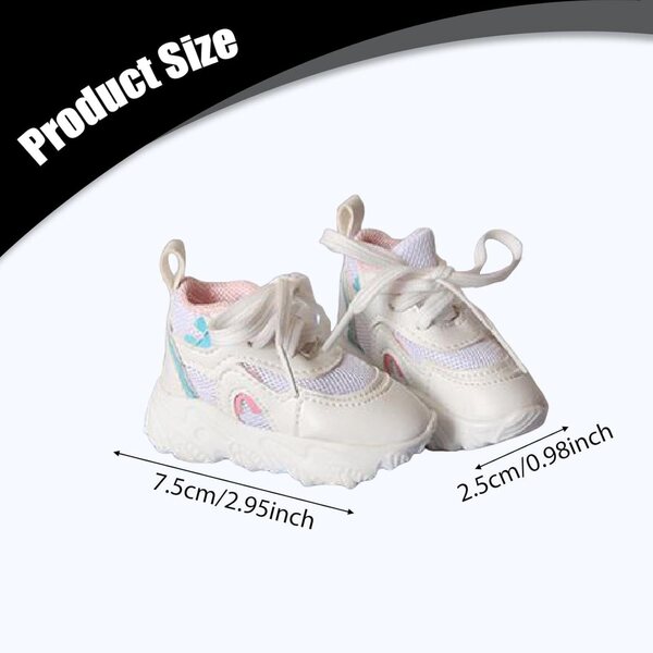 1/3 Puppen-Stoffsneaker, kompatibel mit 24-Zoll-Actionfiguren, Pink