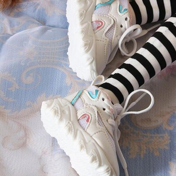 1/3 Puppen-Stoffsneaker, kompatibel mit 24-Zoll-Actionfiguren, Pink