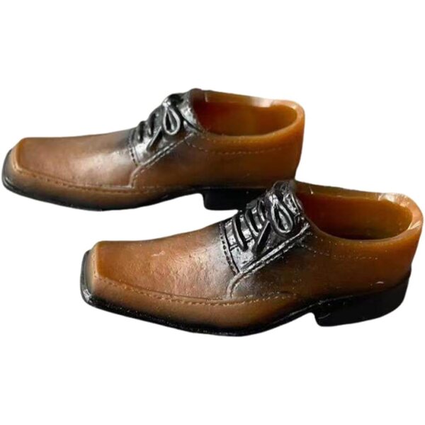 Braune elegante Schuhe für 1/6 Puppen – Kostüm und Cosplay-Zubehör 12 Zoll
