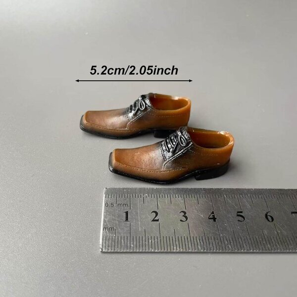 Braune elegante Schuhe für 1/6 Puppen – Kostüm und Cosplay-Zubehör 12 Zoll