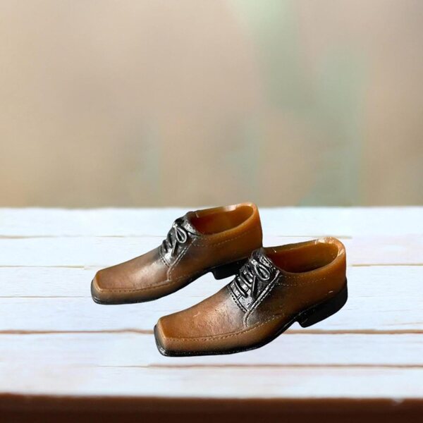 Braune elegante Schuhe für 1/6 Puppen – Kostüm und Cosplay-Zubehör 12 Zoll