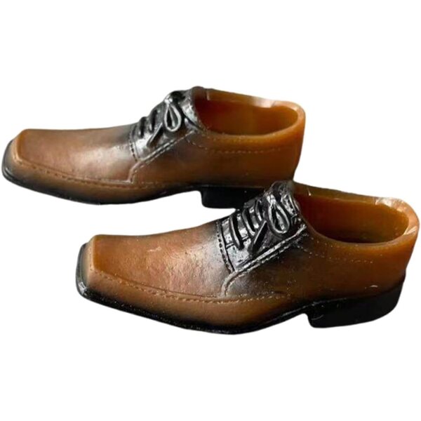 Braune elegante Schuhe für 1/6 Puppen – Kostüm und Cosplay-Zubehör 12 Zoll