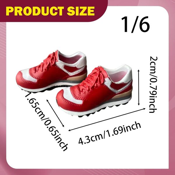 Schuhe für 1/6 weibliche Actionfiguren aus PVC | Modisches, lässiges Design