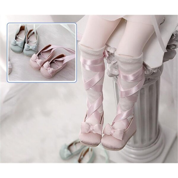 Rote Schnürschuhe für 1/6 BJD Puppe mit Schleife – Elegantes Zubehör für 30 cm Puppen