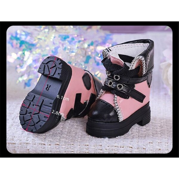 Lederstiefeletten für BJD SD 1/4 Puppen mit Schnalle – elegantes Zubehör für Puppen