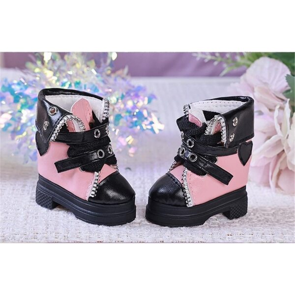 Lederstiefeletten für BJD SD 1/4 Puppen mit Schnalle – elegantes Zubehör für Puppen