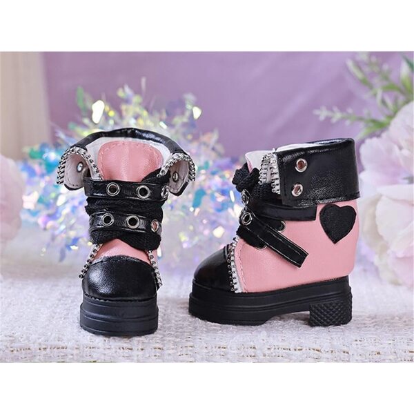 Lederstiefeletten für BJD SD 1/4 Puppen mit Schnalle – elegantes Zubehör für Puppen