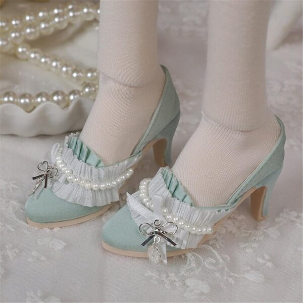 High-Heel-Schuhe für 1/4-BJD-Puppe, Rosa – Qualitätszubehör für SD-Puppen