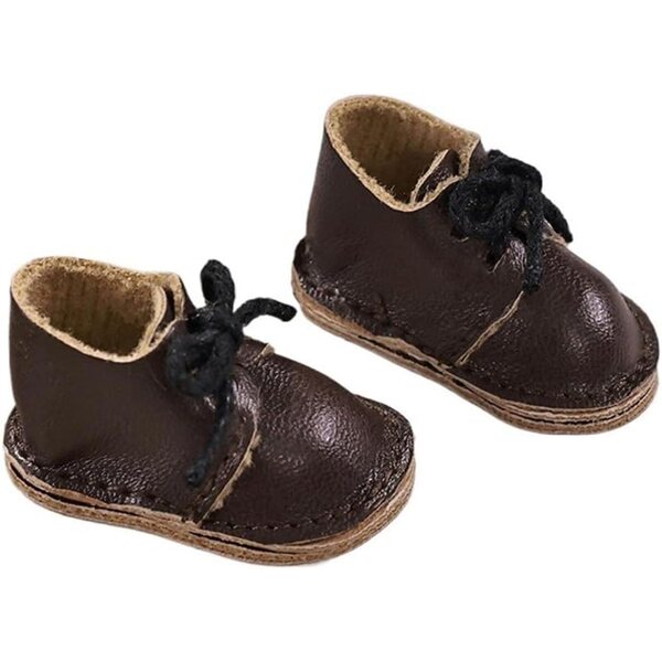 Lederschuhe für 1/6 BJD Puppen – Qualitätszubehör in Kaffeefarbe