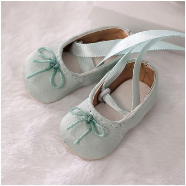 Hellgrüne Schnürschuhe für 1/6 BJD Puppe – hochwertiges Zubehör
