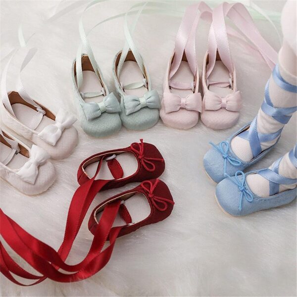 Scarpe Rosse con Tacco per Bambola BJD 1/4 Pollice - Accessori Eleganti Uterui
