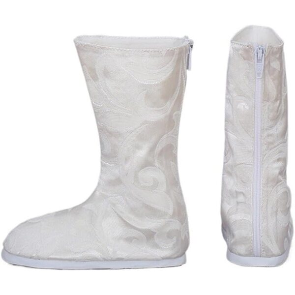 Stivali Bianchi per Bambola BJD 1/3 60 cm | Scarpe di Tessuto Resistenti e Decorativi
