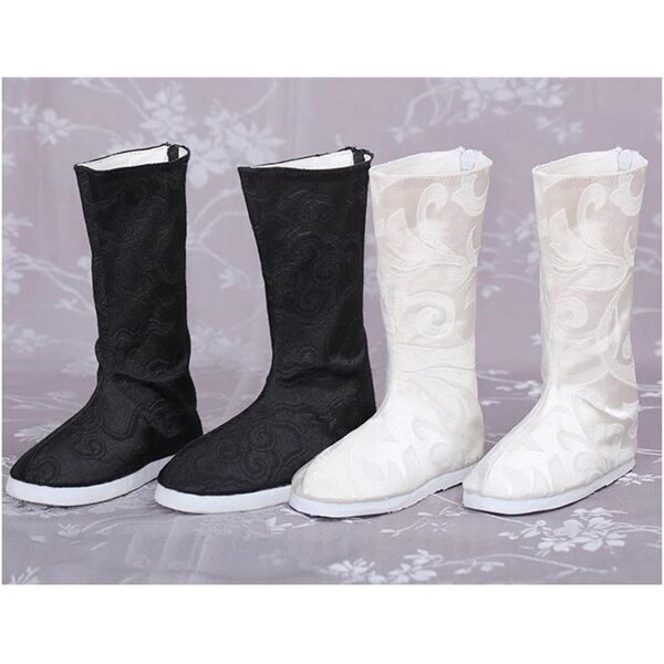 Stivali Bianchi per Bambola BJD 1/3 60 cm | Scarpe di Tessuto Resistenti e Decorativi