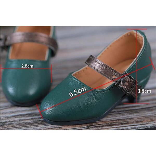Braune High Heel Schuhe für BJD 1/4 SD Doll aus Leder von Uterui