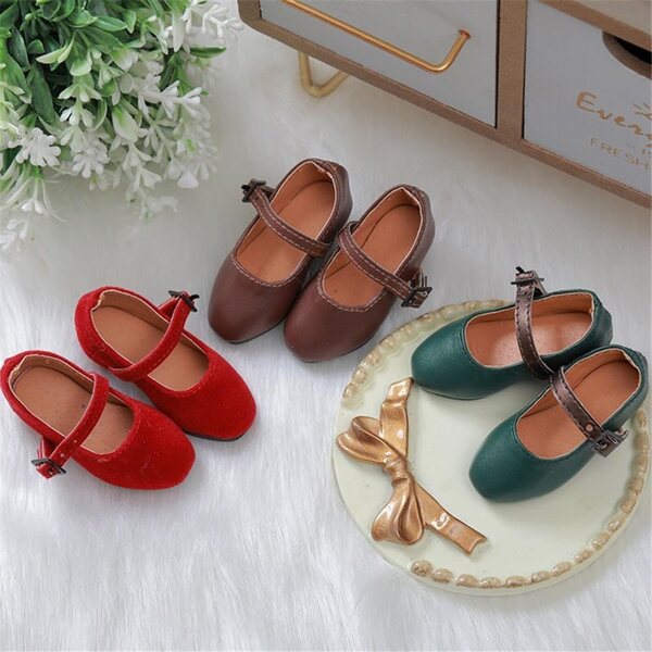Braune High Heel Schuhe für BJD 1/4 SD Doll aus Leder von Uterui