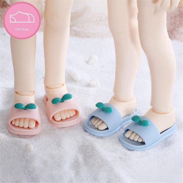 Blaue Hausschuhe für 1/6 BJD Doll – Schuhzubehör für 11,8 Zoll SD Doll