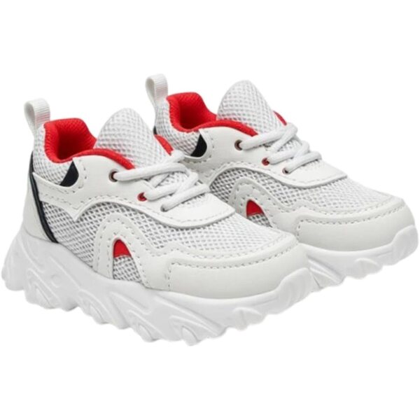 Oshhni Scarpe Miniature per Bambole 1:3 Sneakers Rosse 7,5 cm Accessori Action Figure