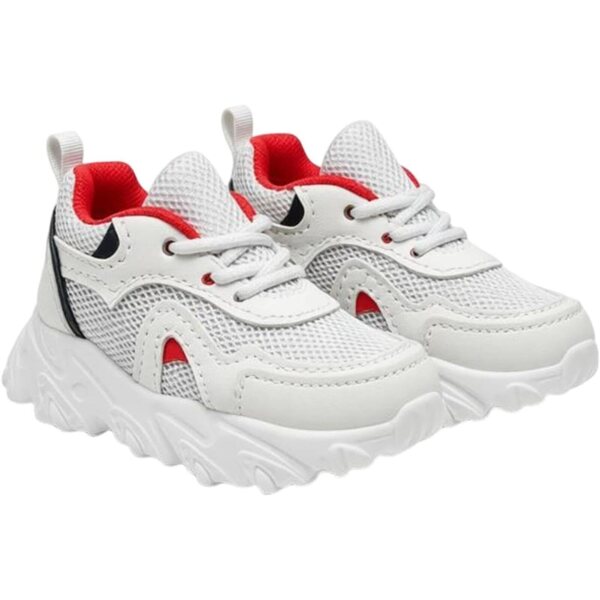 kowaku Sneakers für 24-Zoll-Puppen – Damen-Sneaker aus rotem Stoff