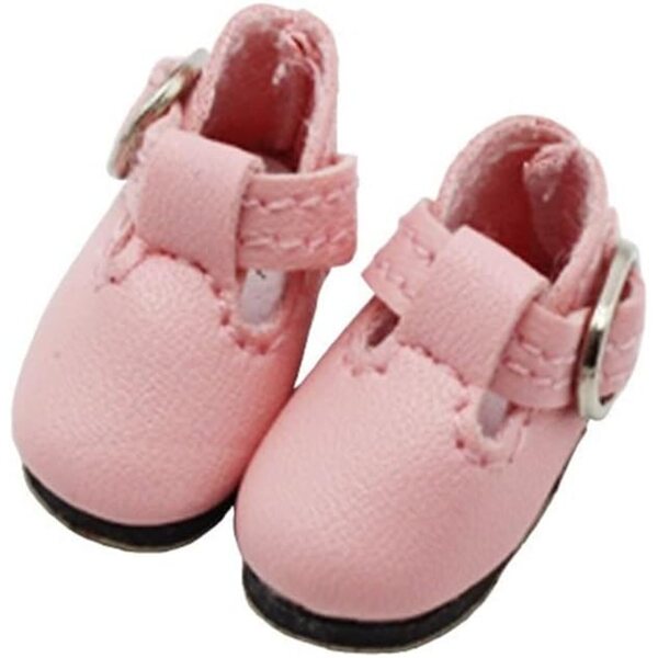 Lederschuhe mit Schnalle für Blythe Momoko AZONE 1/6 Puppe, elegantes Accessoire