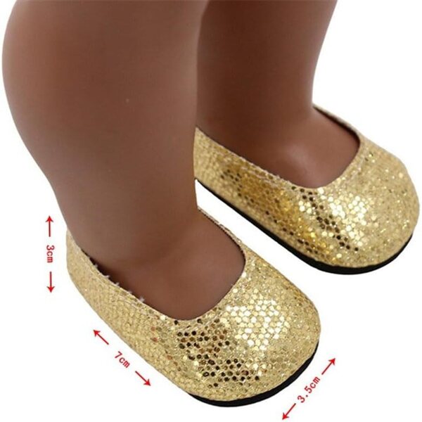 Paillettenschuhe für 18-Zoll-Puppen – stilvolle und langlebige Accessoires