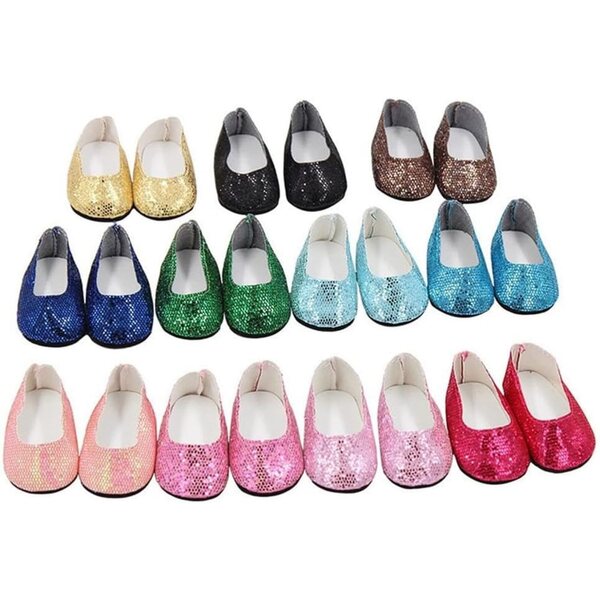 Paillettenschuhe für 18-Zoll-Puppen – stilvolle und langlebige Accessoires
